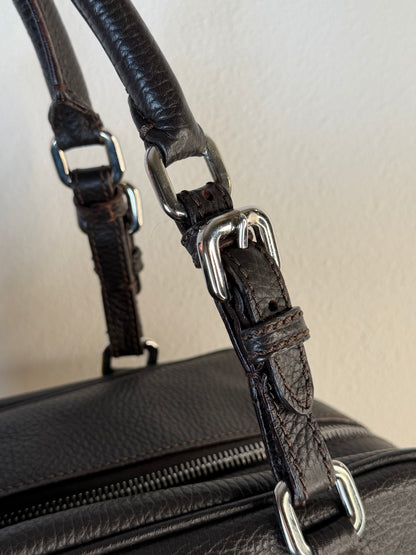 Prada Bauletto logo jaquard