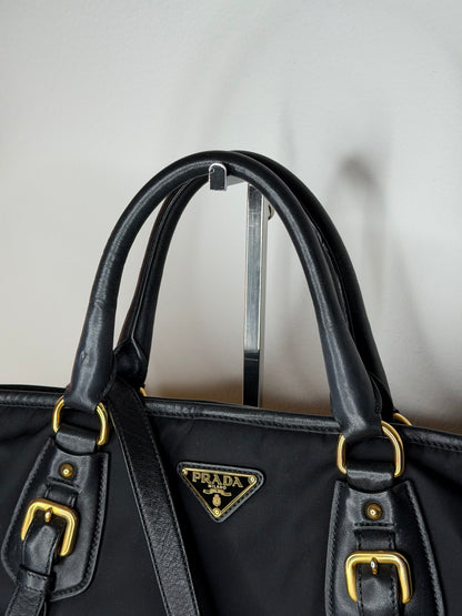 Prada tote nylon/pelle
