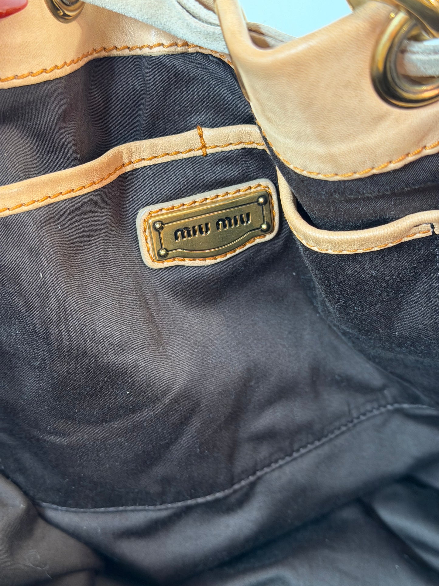 Miu Miu tote suede