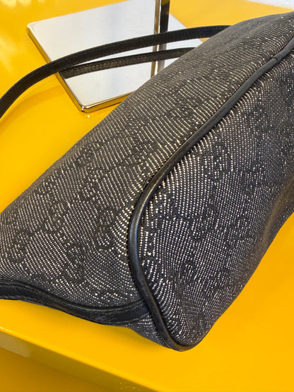 Gucci boat bag grey denim