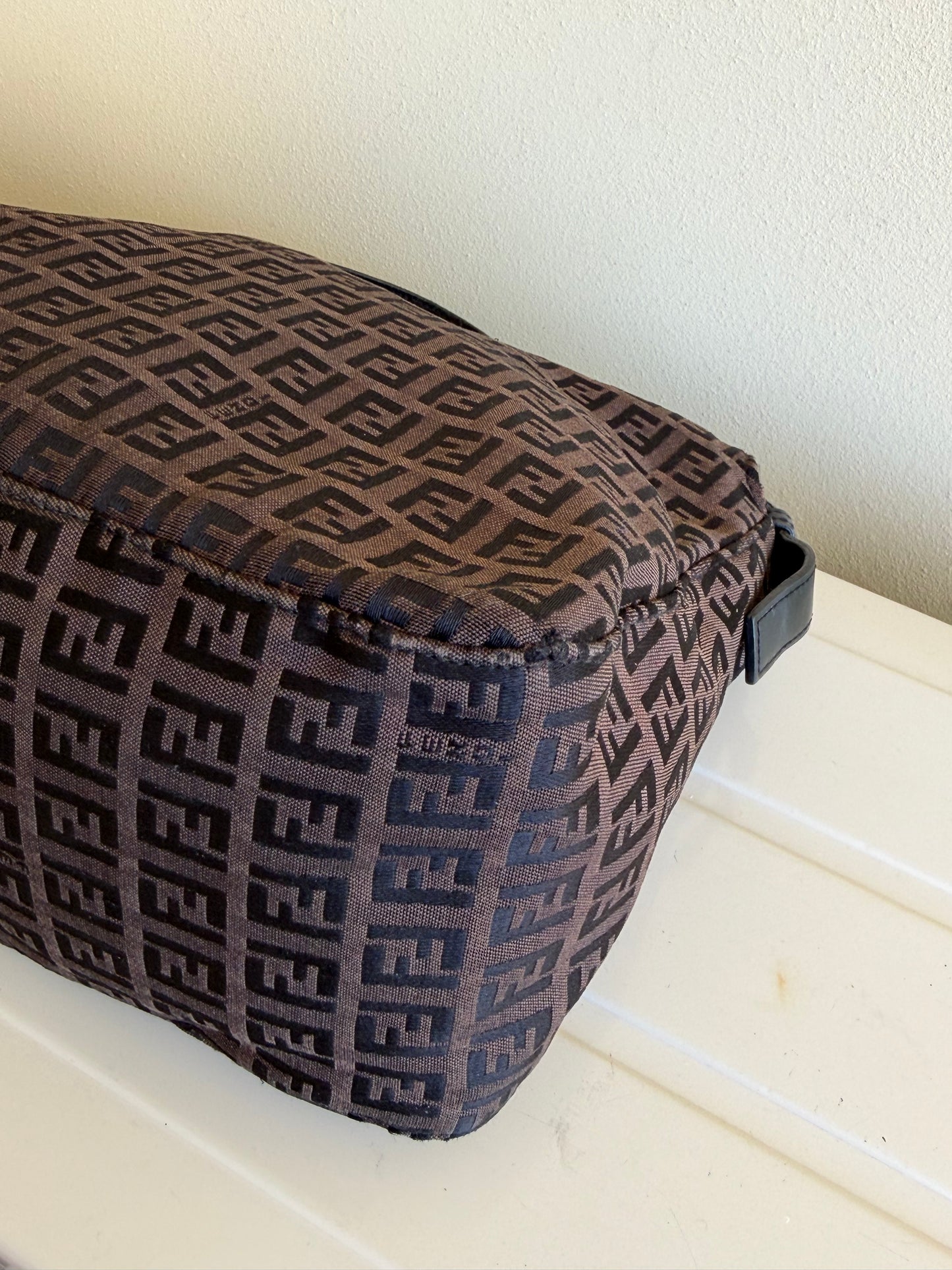 Fendi Double flap dark brown