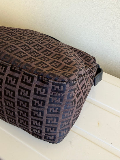 Fendi Double flap dark brown