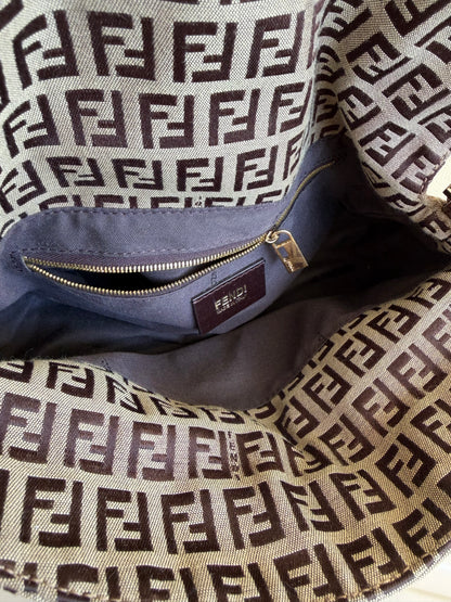Fendi baguette double flap zucchino