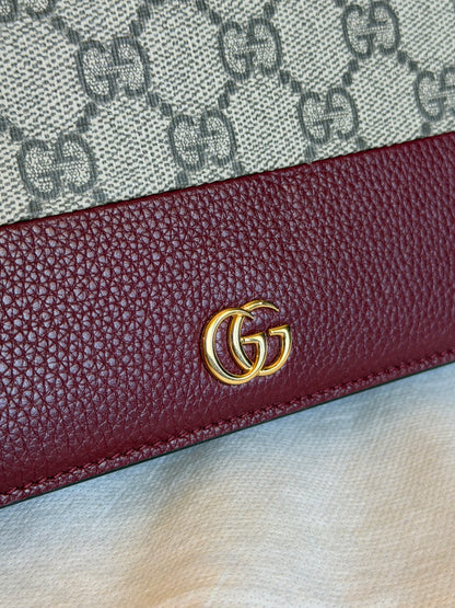 Gucci GG Marmont wallet on chain