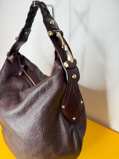 Gucci Hobo pelle marrone