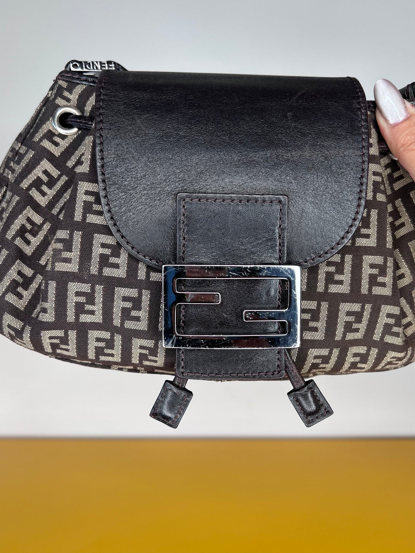 Fendi Mini Baguette Brown