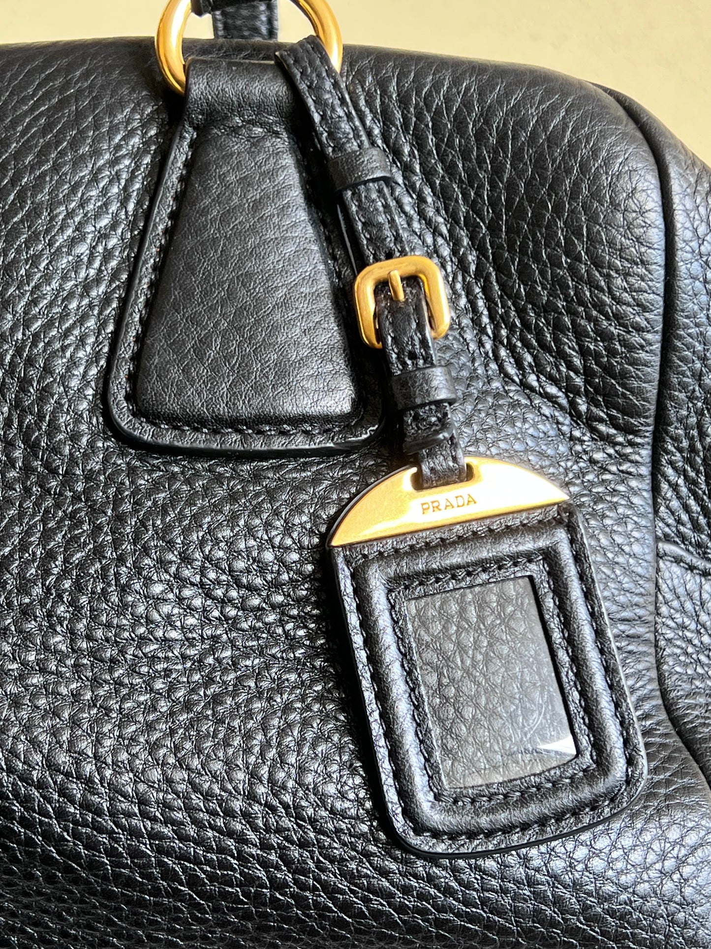 Prada Bowling bag gold hardware