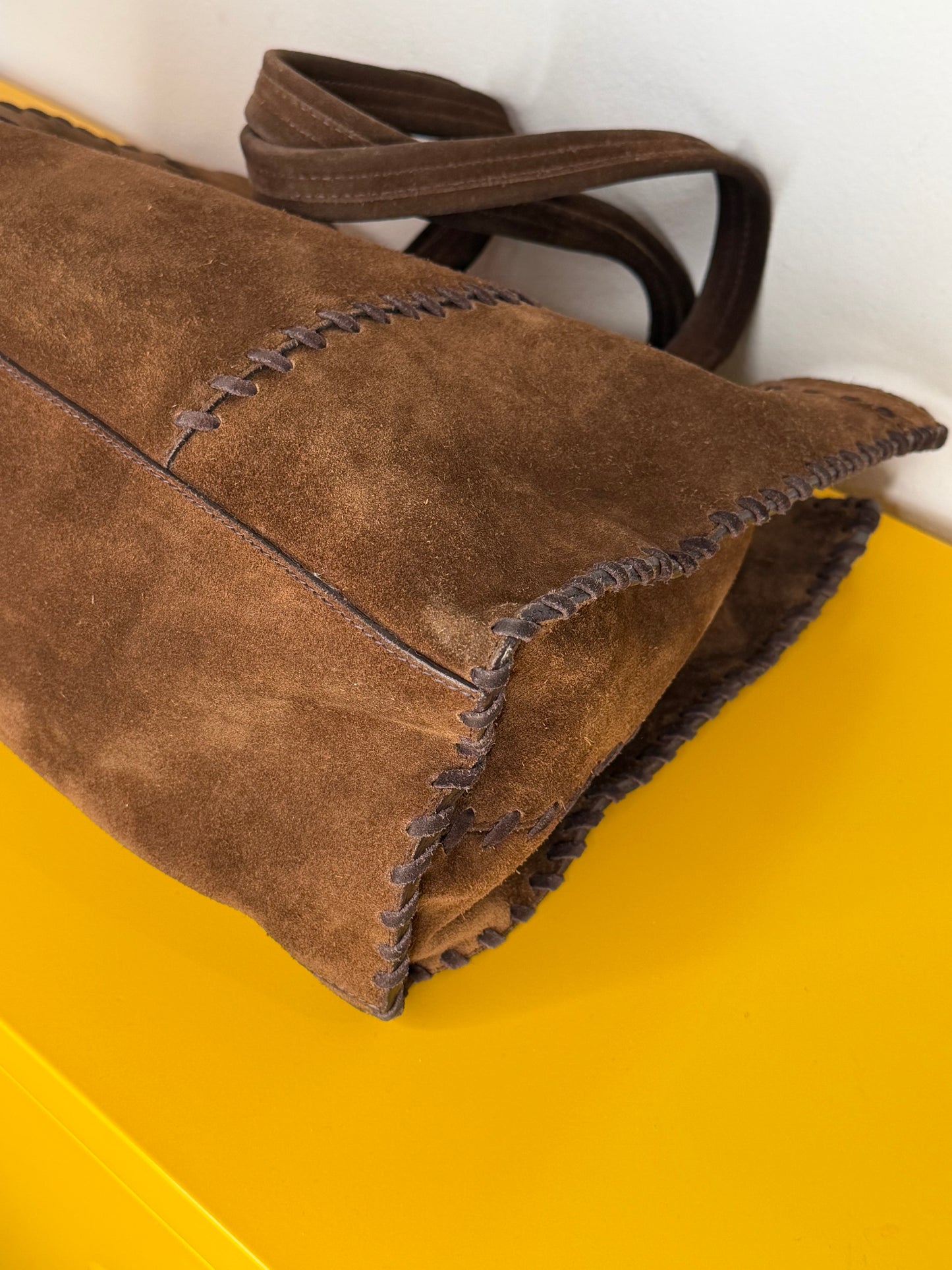 Prada tote suede