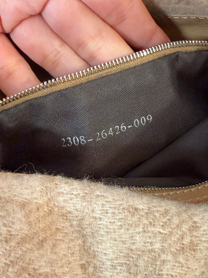 Fendi baguette double flap wool
