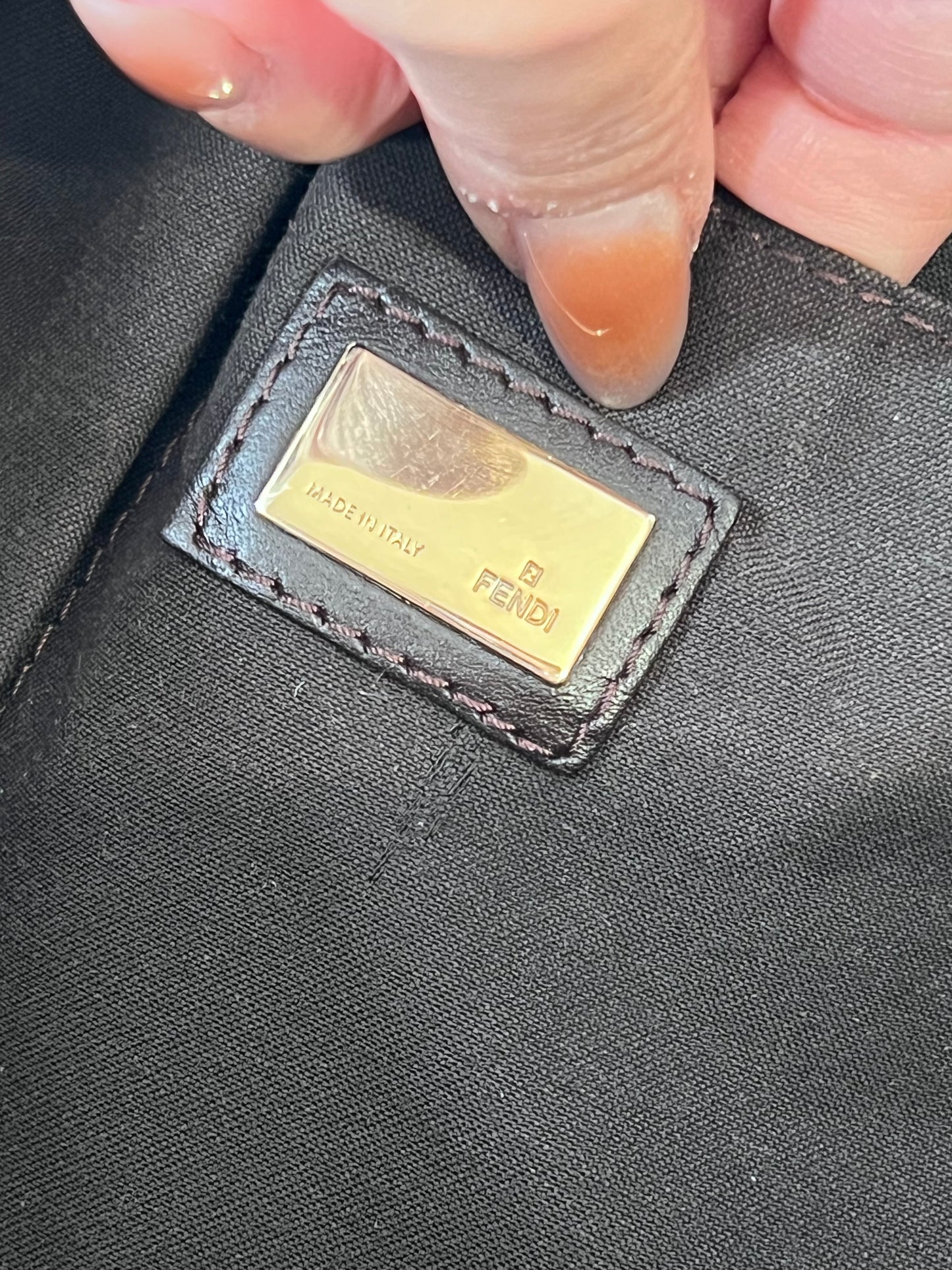 Fendi Hobo Manico Intrecciato