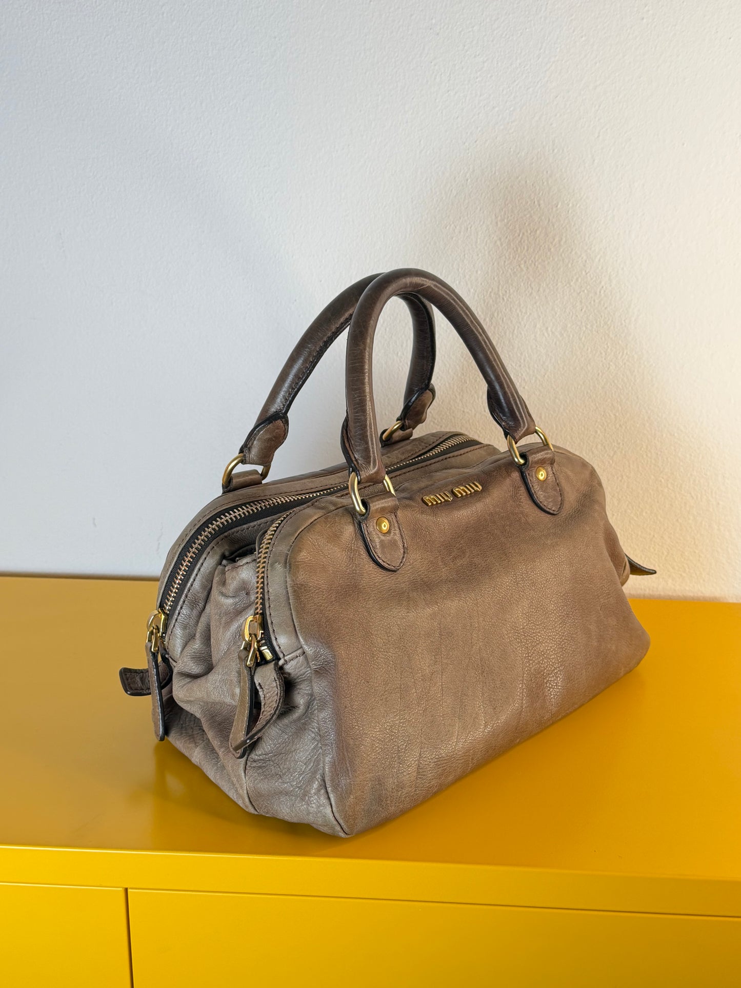 Miu Miu pelle distressed