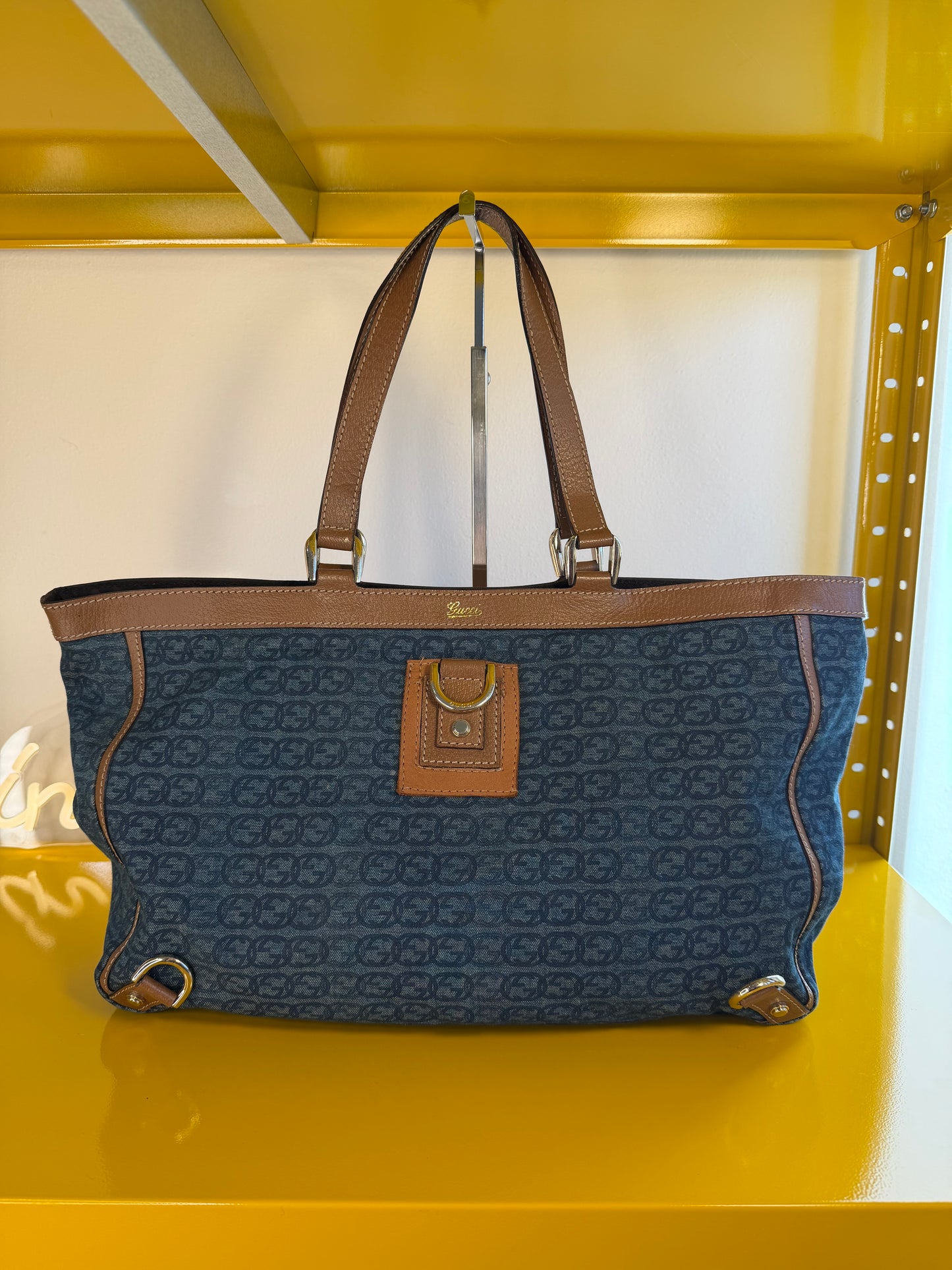 Gucci Abbey Tote Denim