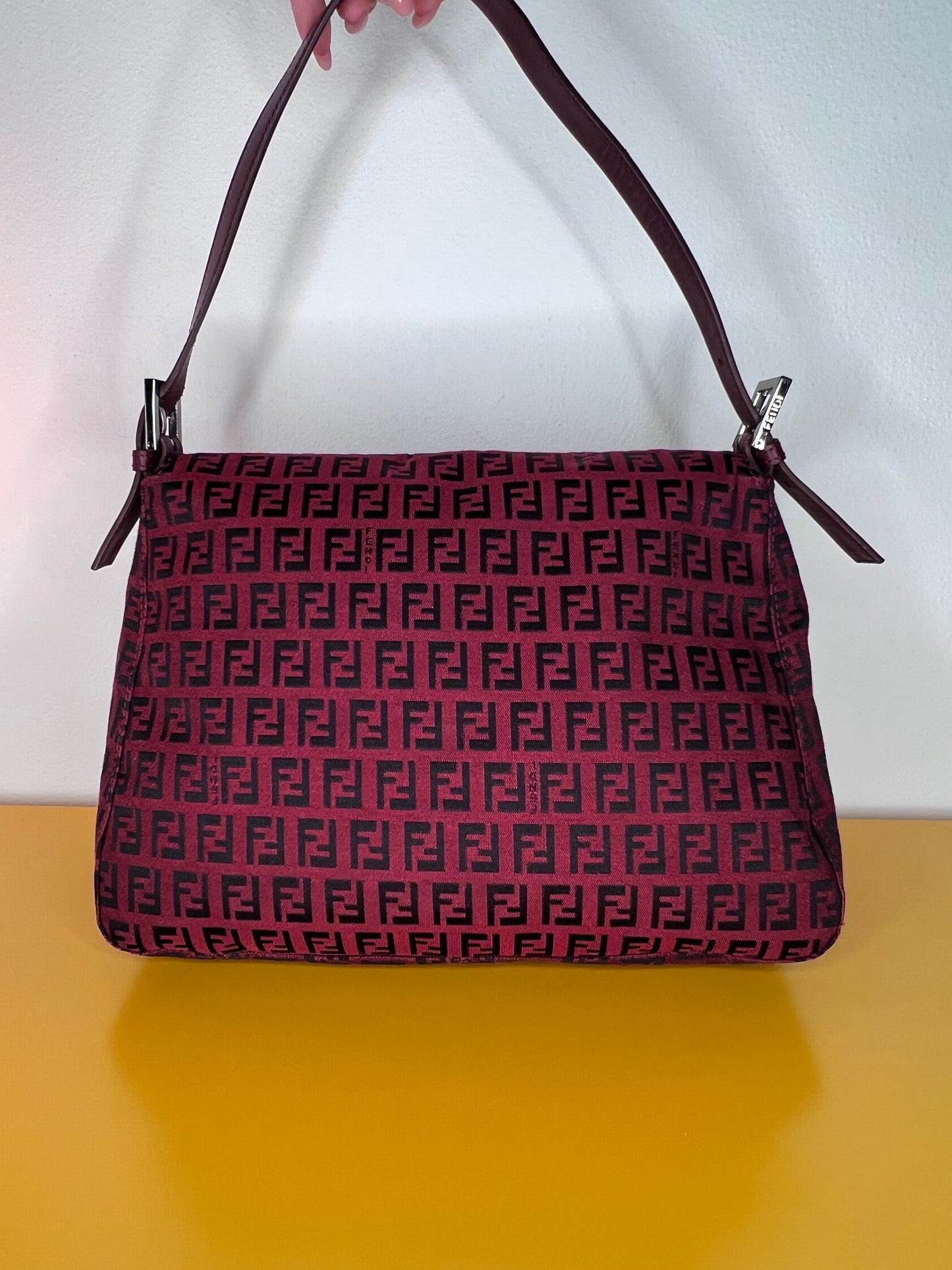 Fendi Mamma Baguette Bordeaux