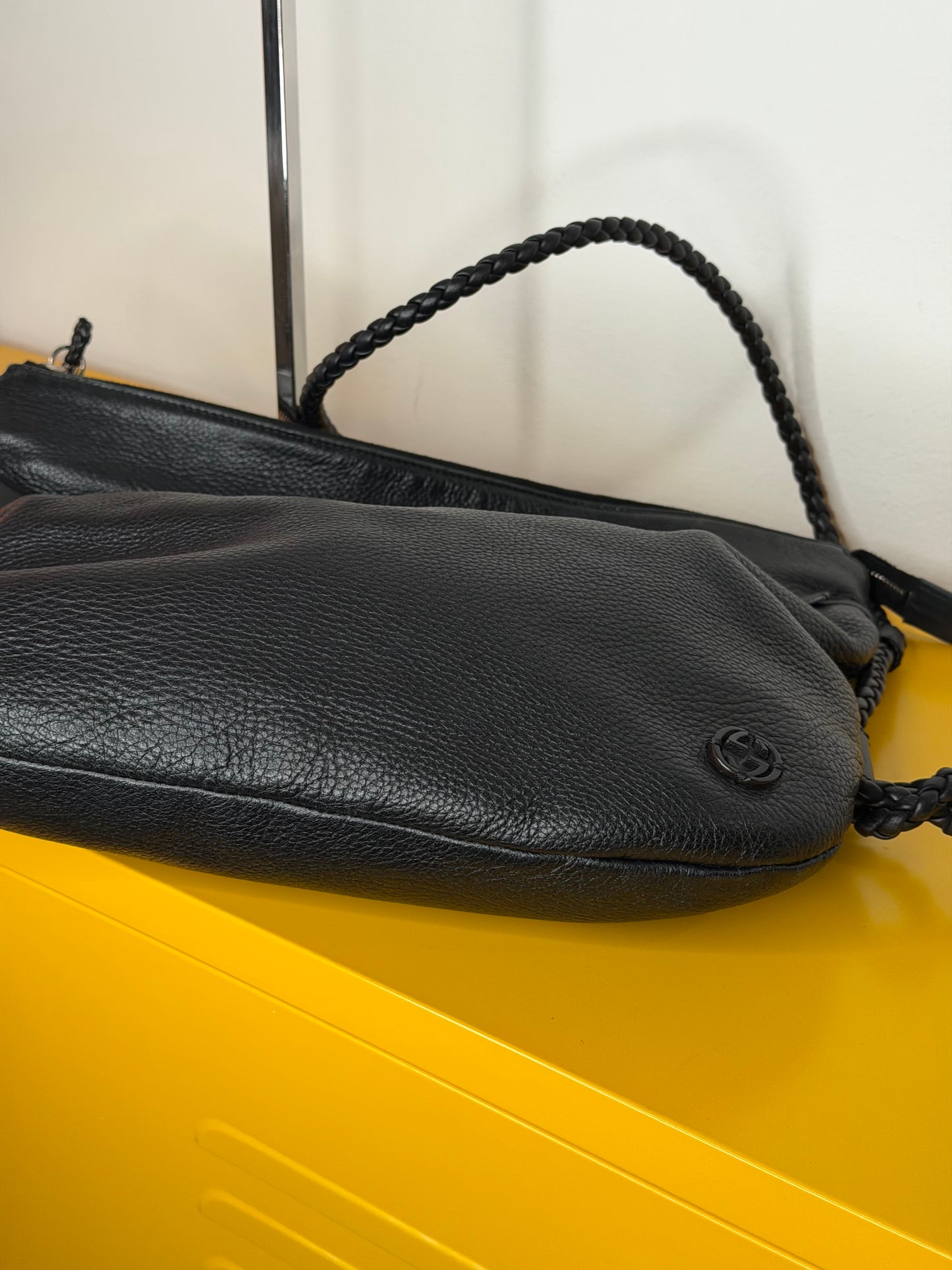 Gucci tracolla interlocking nera