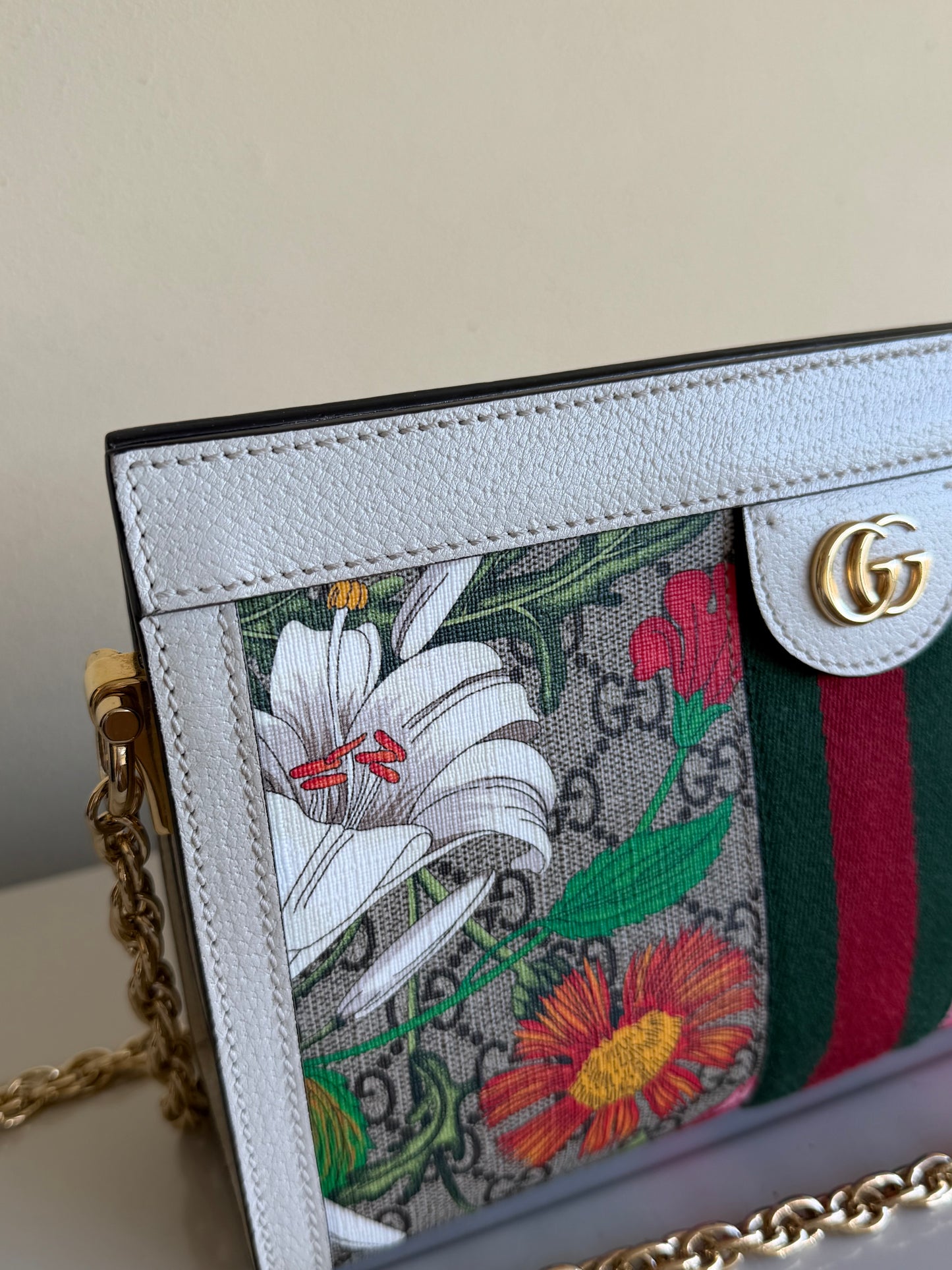Gucci tracolla Ophidia GG flora