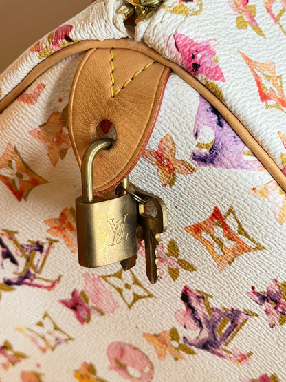 Louis Vuitton Speedy 35 Aquarelle