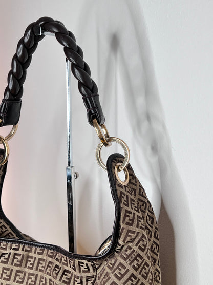 Fendi Hobo Manico Intrecciato