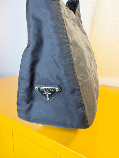 Prada Hobo Nera pelle/acrilico