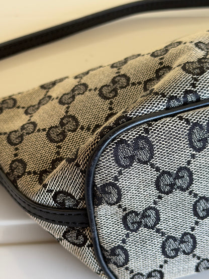 Gucci boat bag grey/black