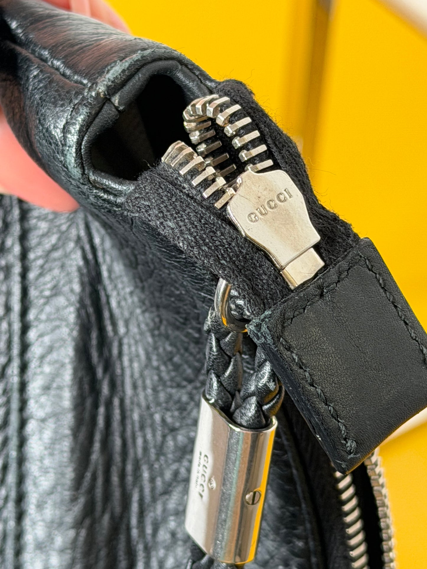 Gucci tracolla interlocking nera