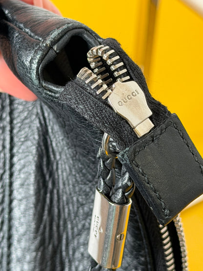 Gucci tracolla interlocking nera