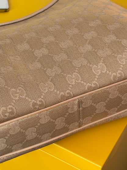 Gucci Abbey Hobo Gold/Pink