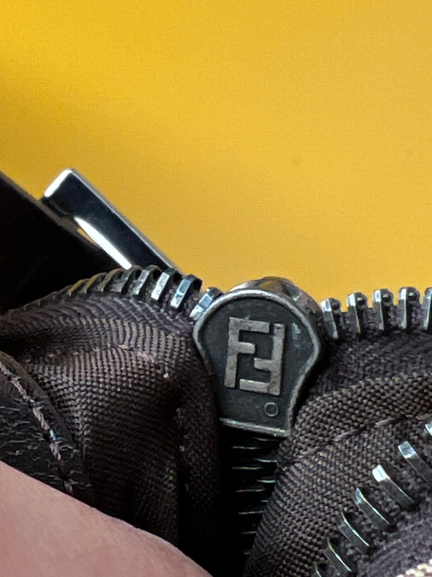 Fendi Mini Baguette Beige/Brown