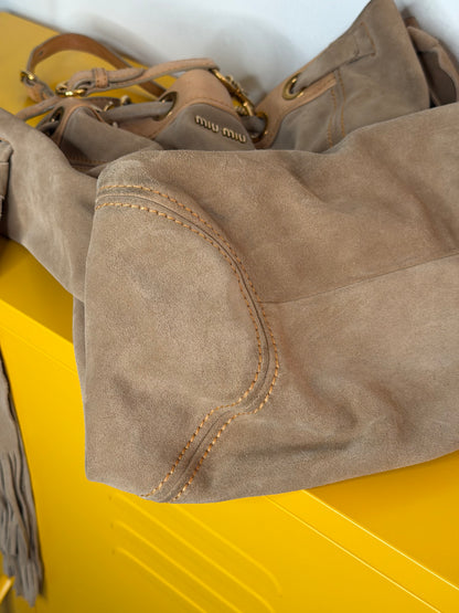 Miu Miu tote suede