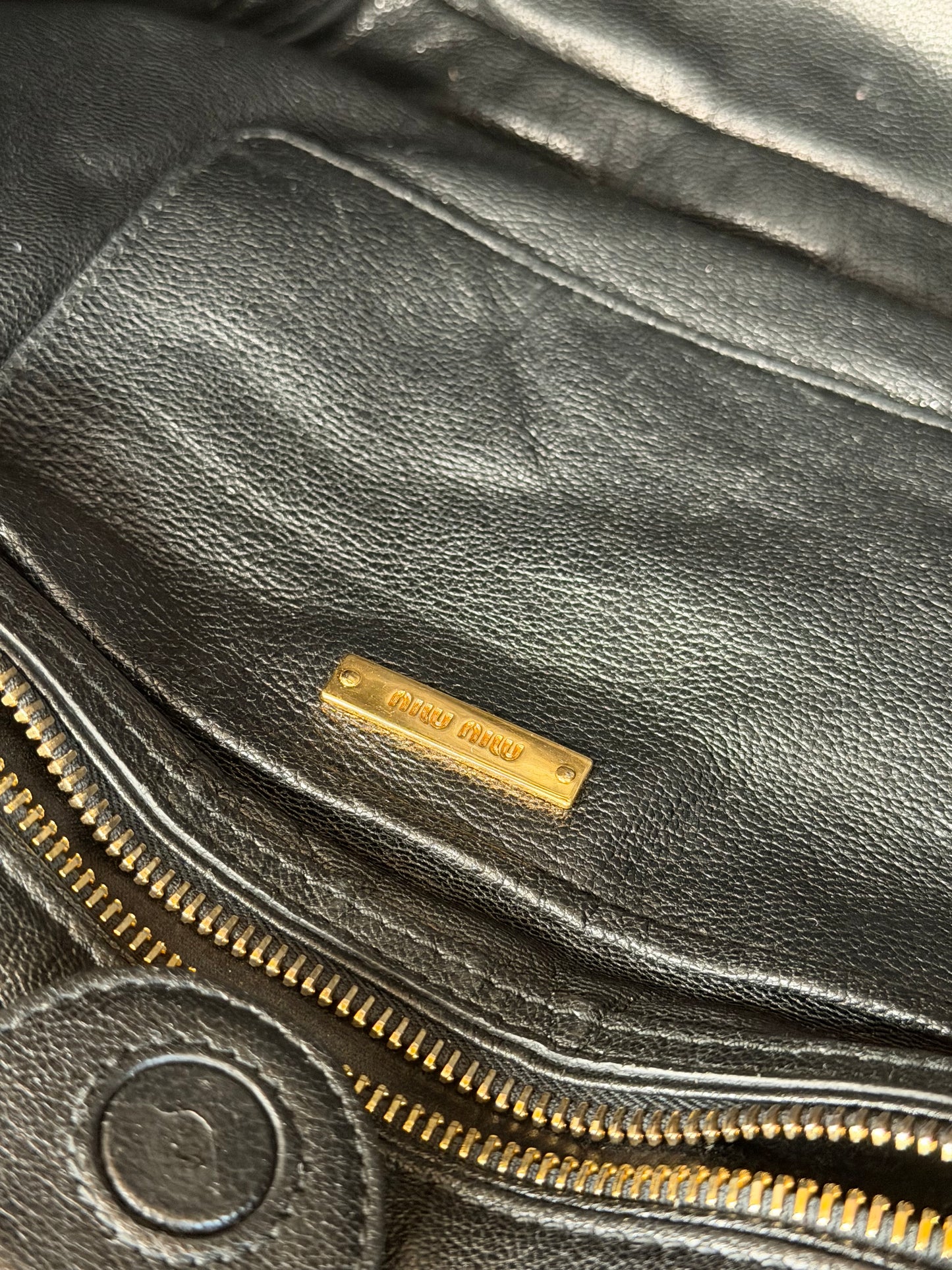 Miu Miu biker denim