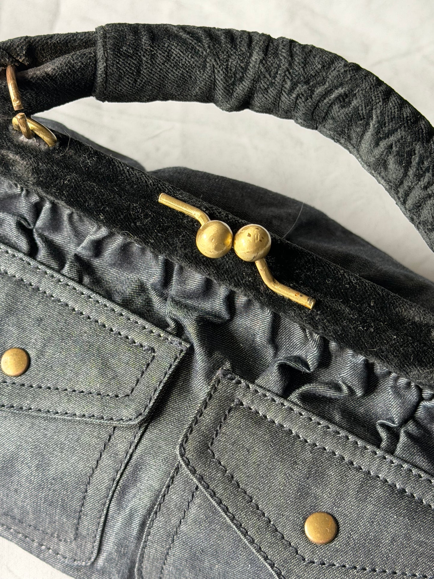 Miu Miu Mini Bag velvet/denim