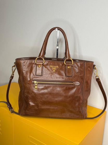 Prada tote nocciola