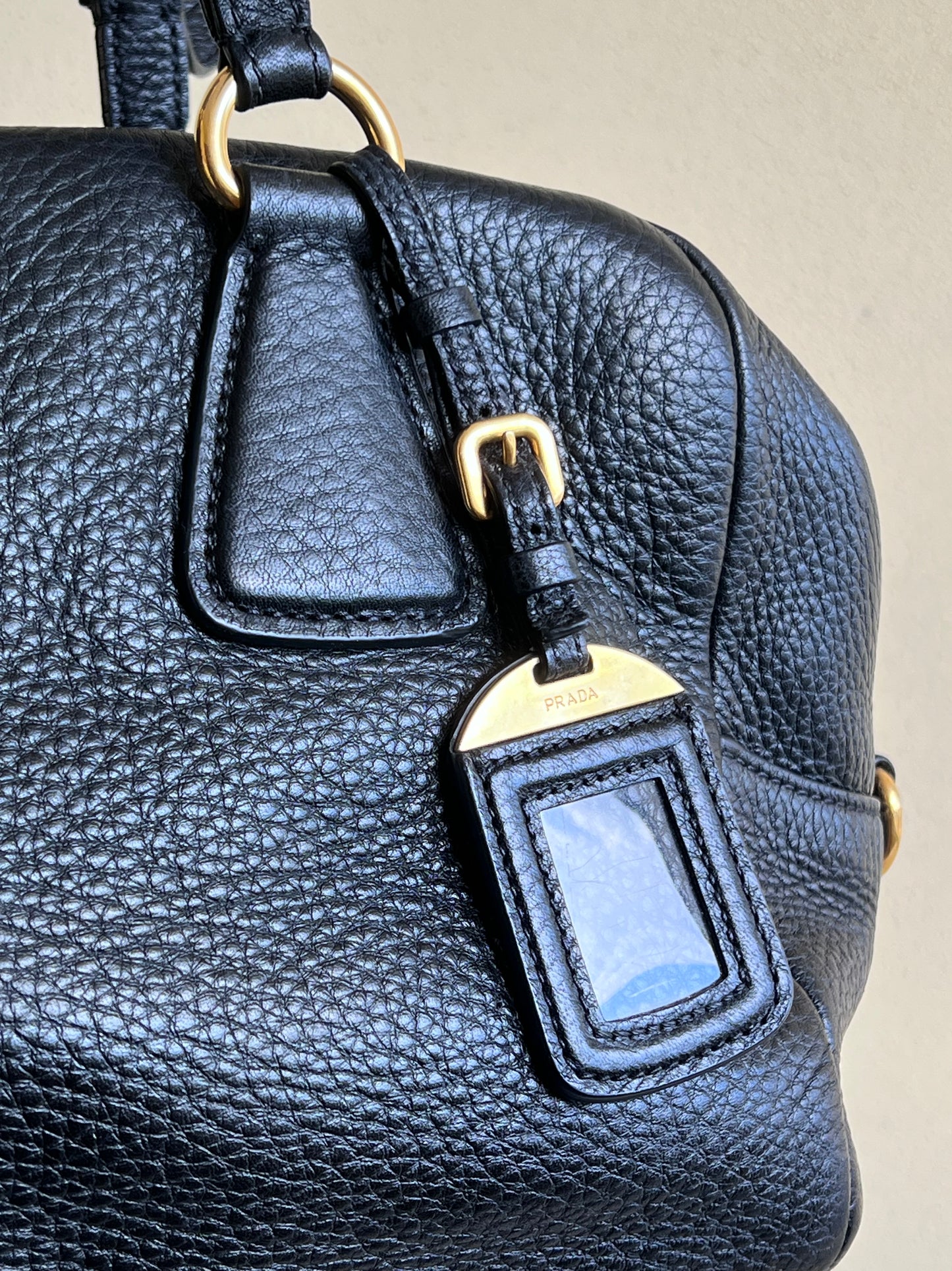 Prada Bowling bag gold hardware