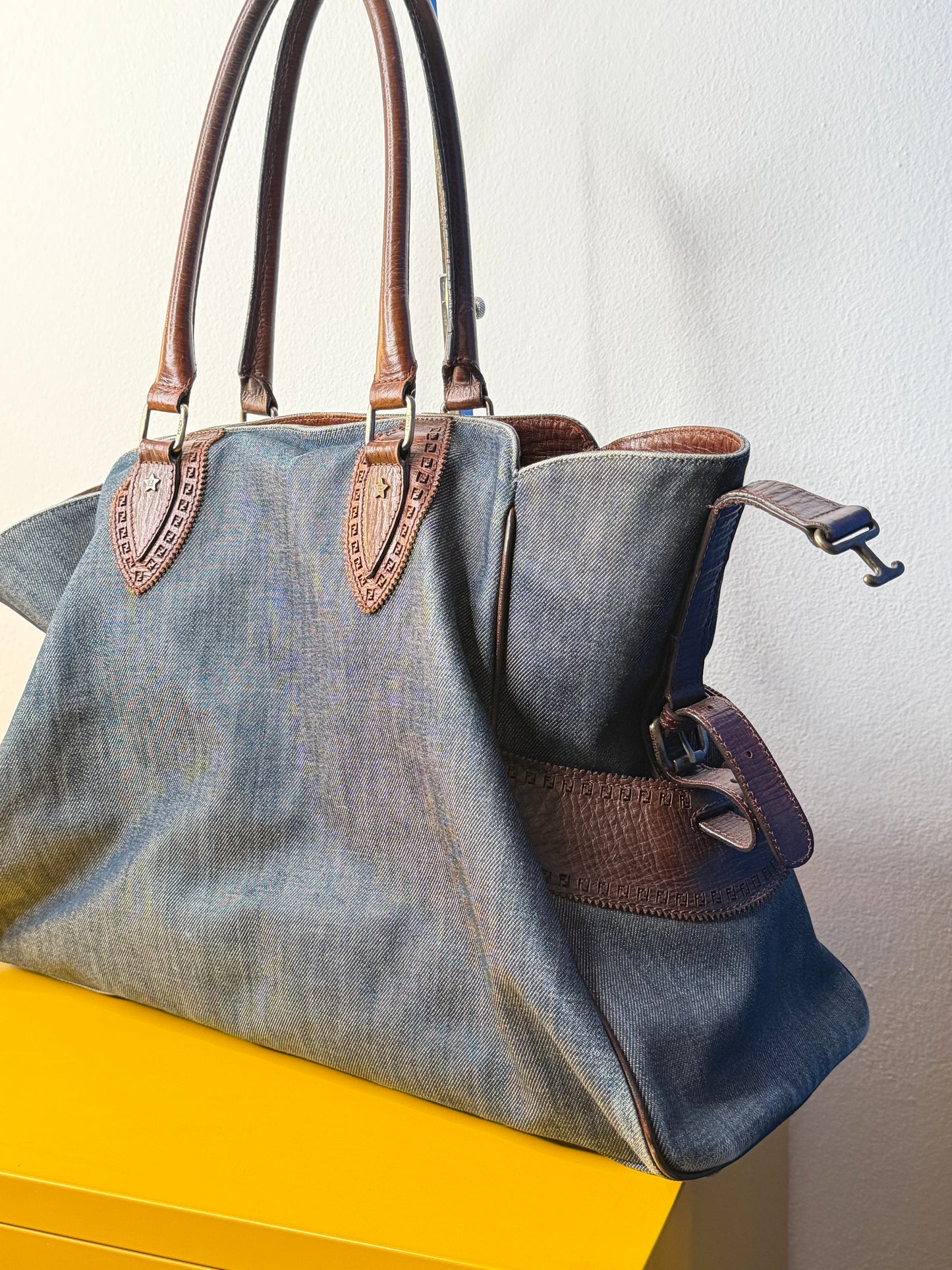 Fendi Etniko Tote Denim