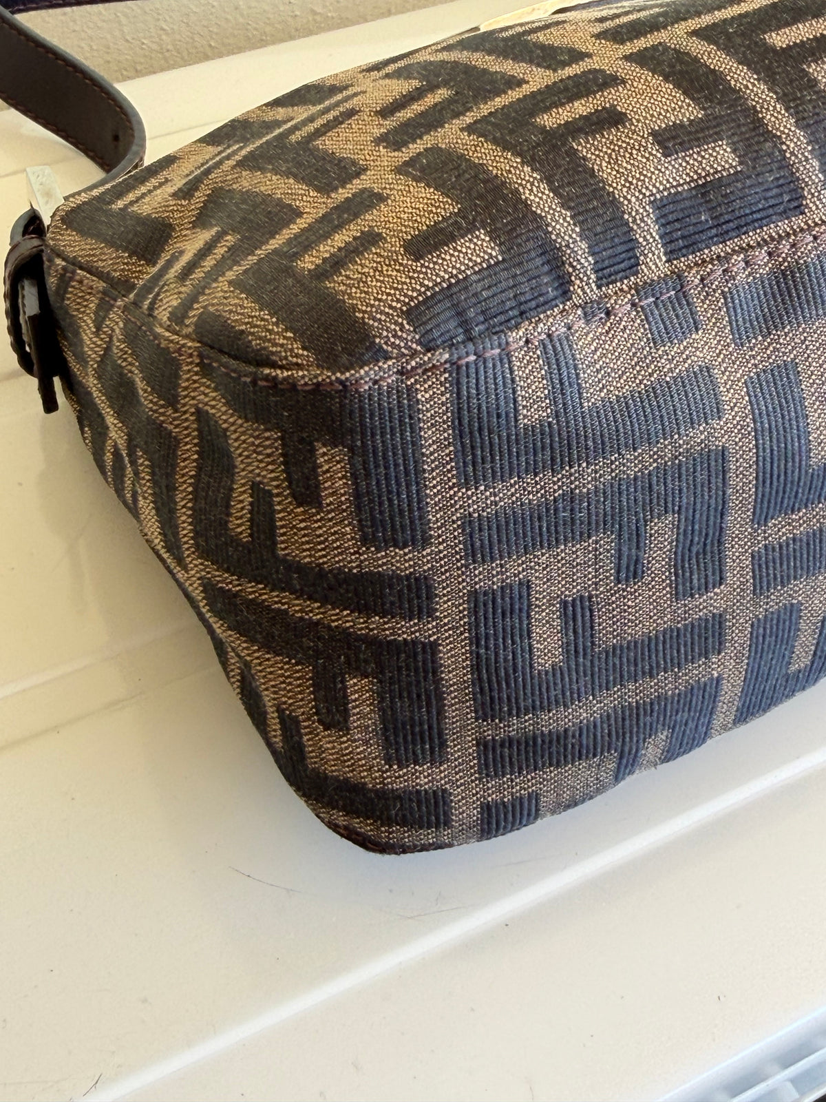 Fendi Baguette Double Flap Zucca