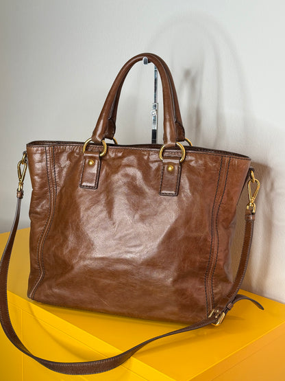 Prada tote nocciola