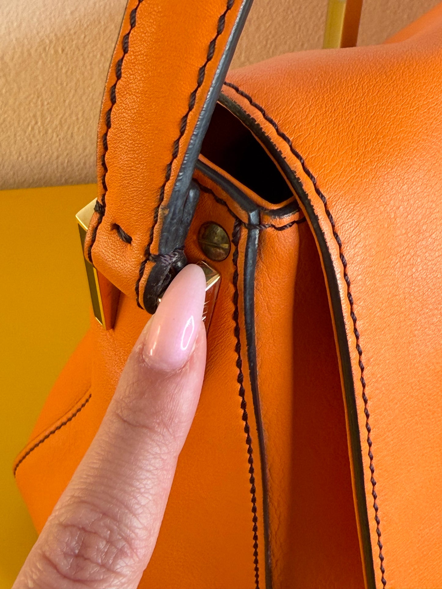 Fendi Mamma Baguette Arancione