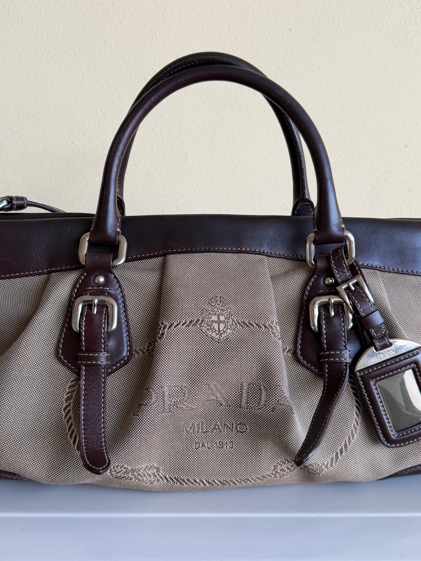 Prada Mini Tote Tessuto Corda
