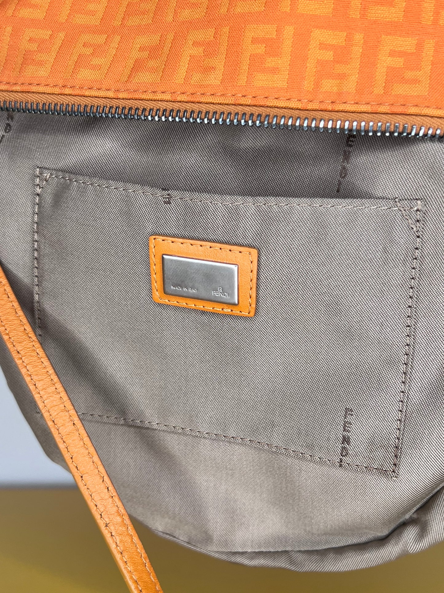 Fendi Pochette Monogram Orange