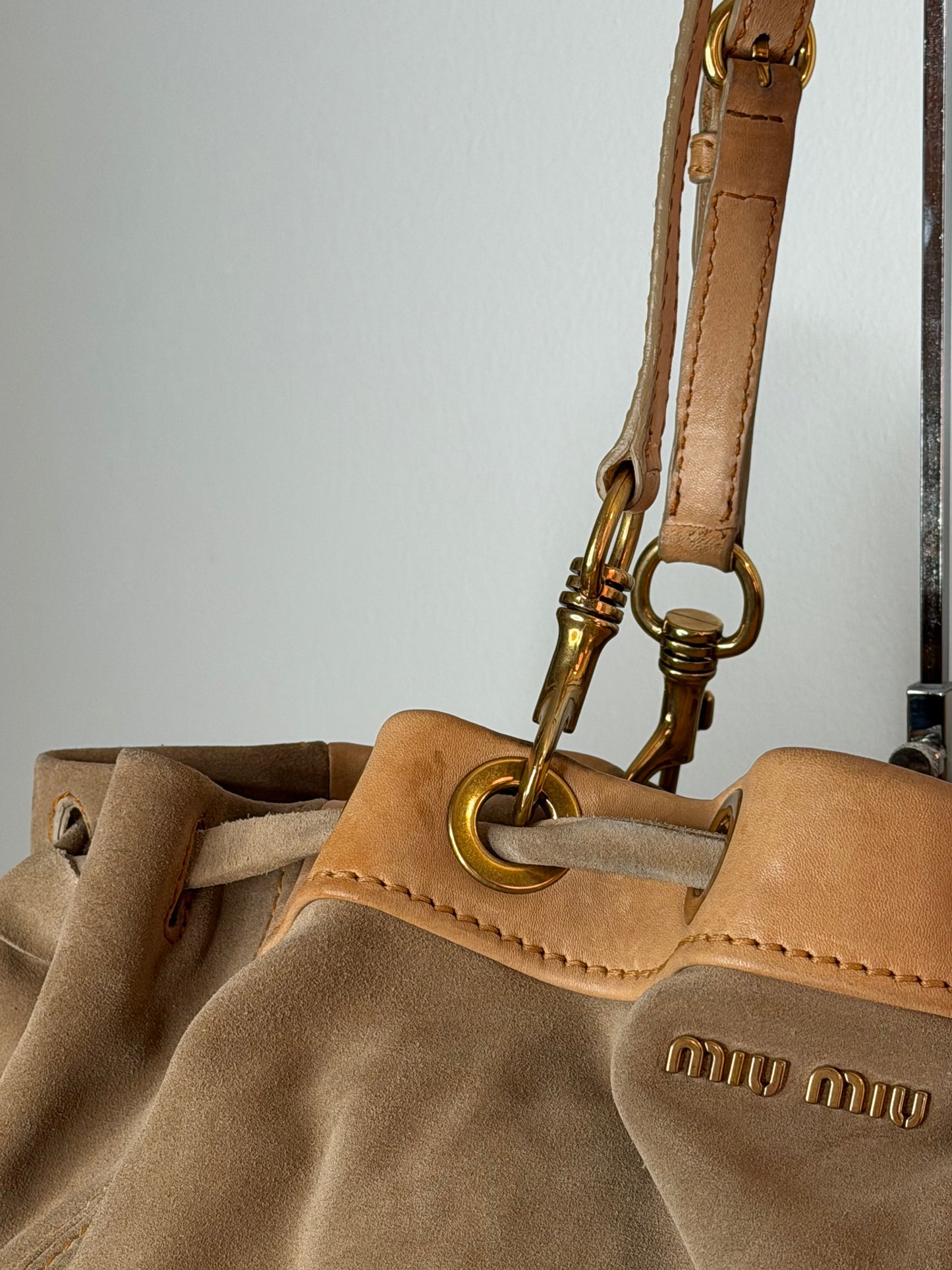 Miu Miu tote suede