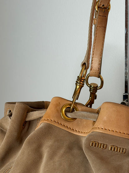 Miu Miu tote suede