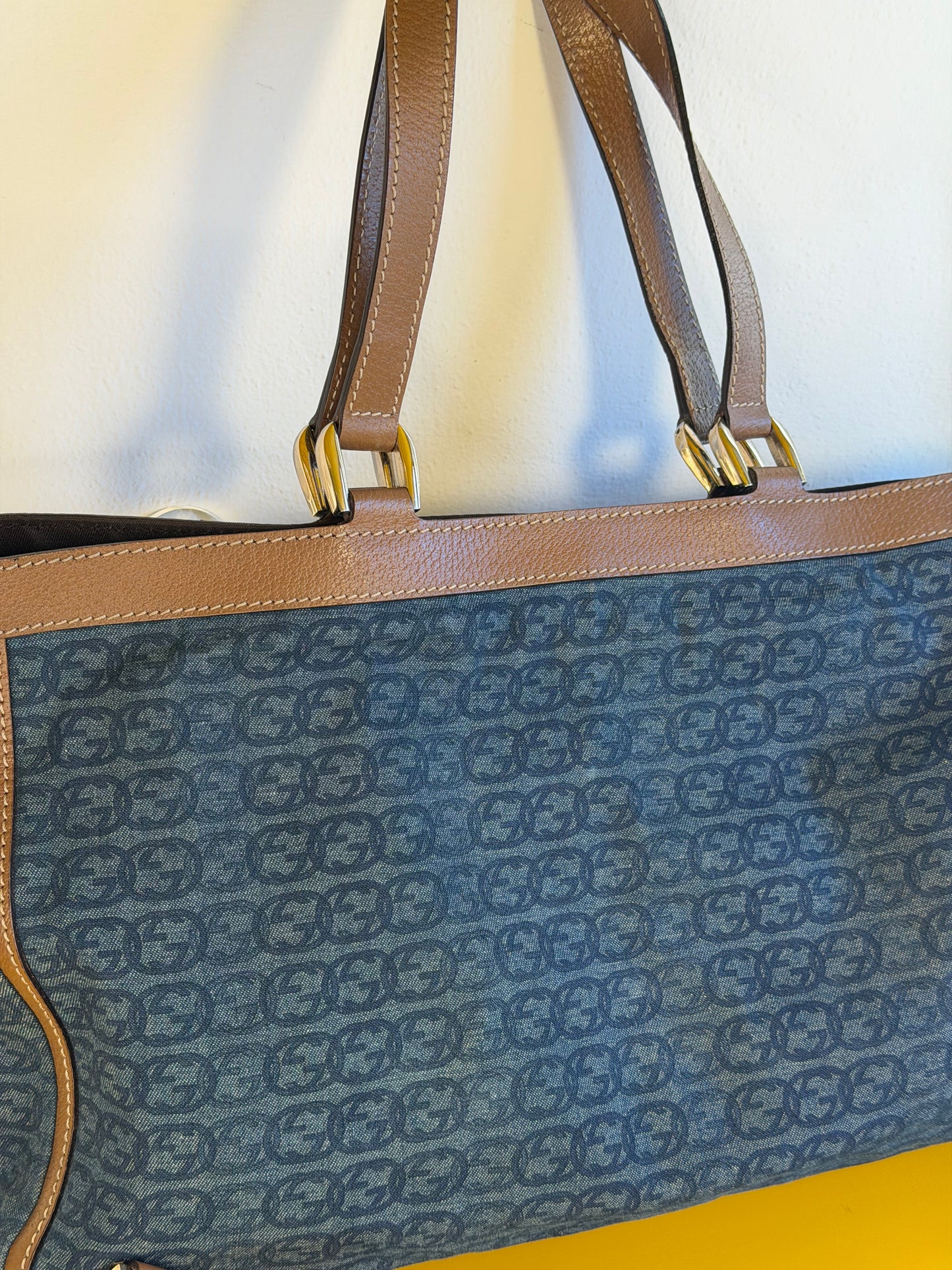 Gucci Abbey Tote Denim
