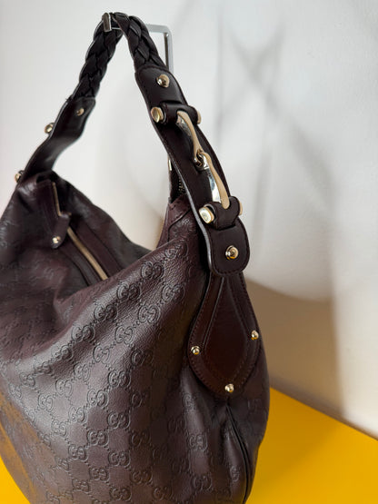Gucci Hobo pelle marrone