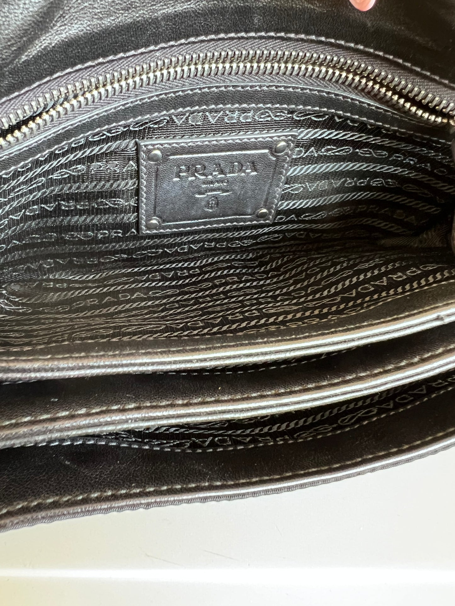 Borsa Prada tessuto volant