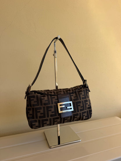 Fendi Baguette Double Flap Zucca