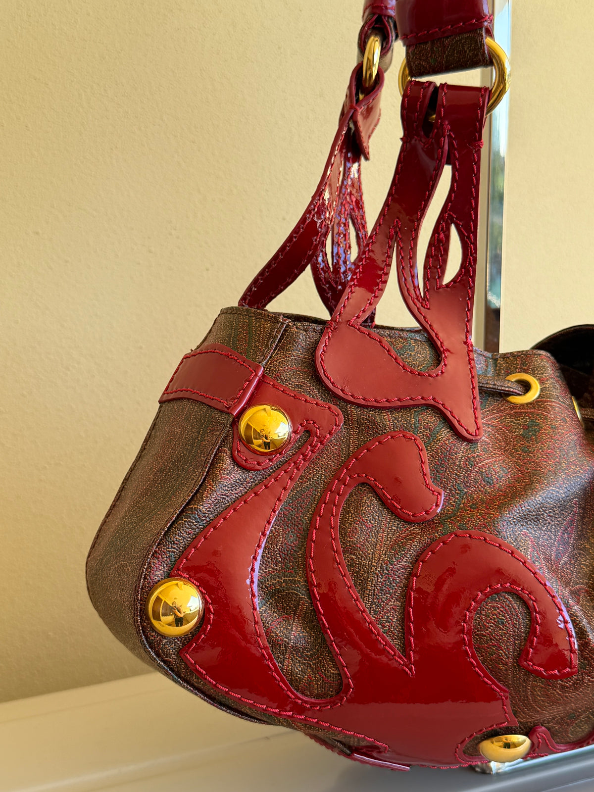 Etro Paisley vernice rossa
