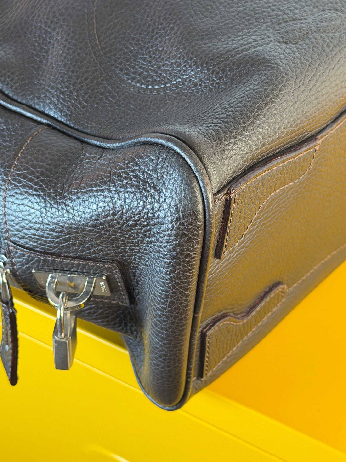 Prada Bauletto logo jaquard