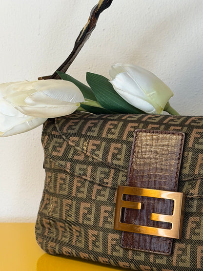 Fendi Baguette Double Flap