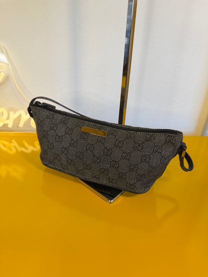 Gucci boat bag grey denim