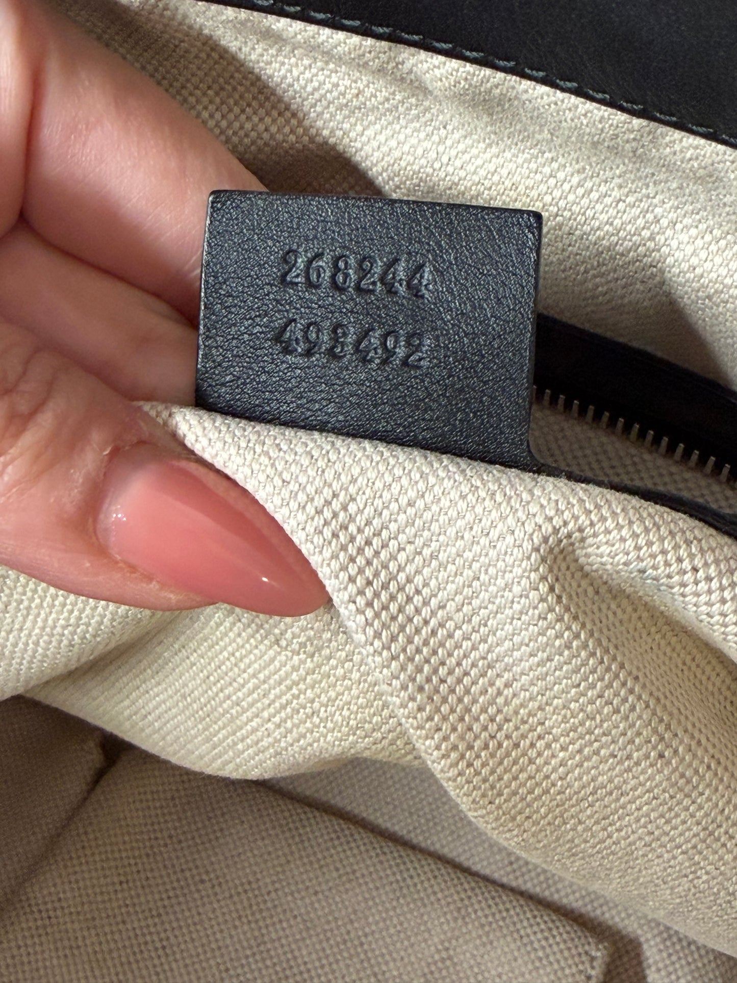 Gucci tracolla interlocking nera