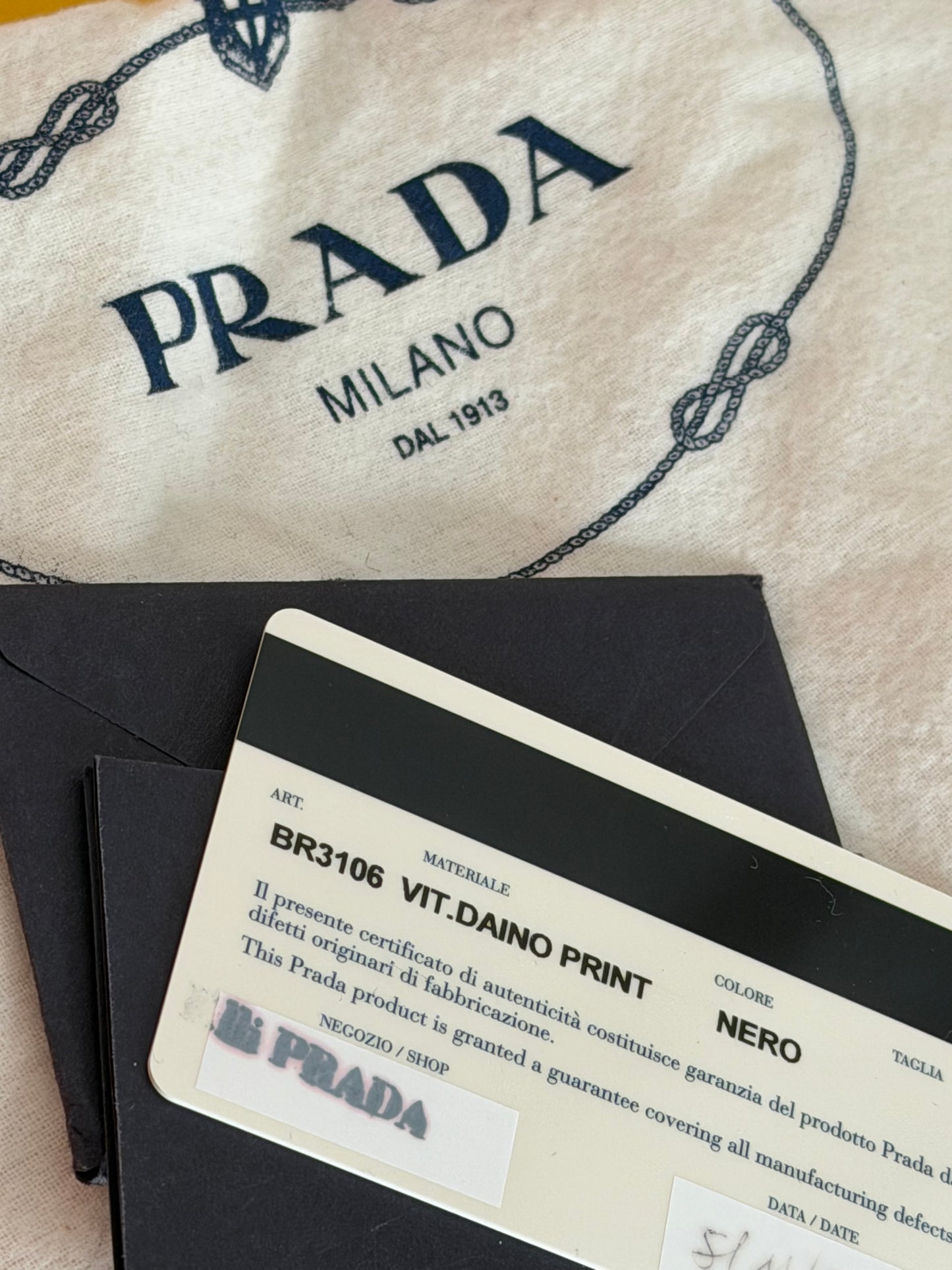 Prada bauletto logo Jaquard